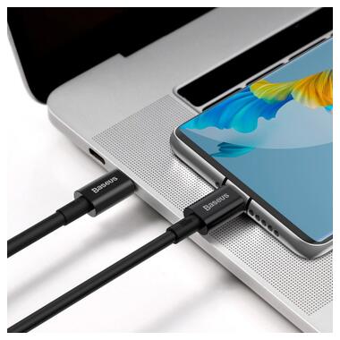 Дата кабель USB-C to USB-C 2.0m 100W black Baseus (CATYS-C01) фото №5