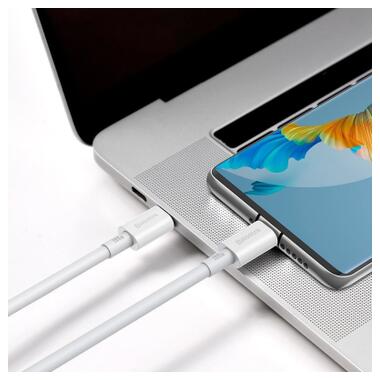 Дата кабель USB-C to USB-C 2.0m 100W white Baseus (CATYS-C02) фото №5