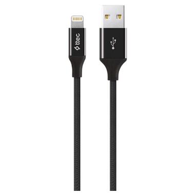 Кабель Ttec (2DK16S) USB - Lightning, AlumiCable, 1.2м, Black фото №1