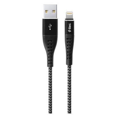 Кабель Ttec (2DKX01LS) USB - Lightning, ExtremeCable, 1.5м, Black фото №1