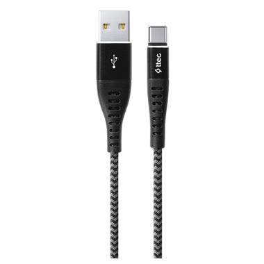 Кабель Ttec (2DKX02CS) USB - USB-C, ExtremeCable, 1.5м, Black фото №1
