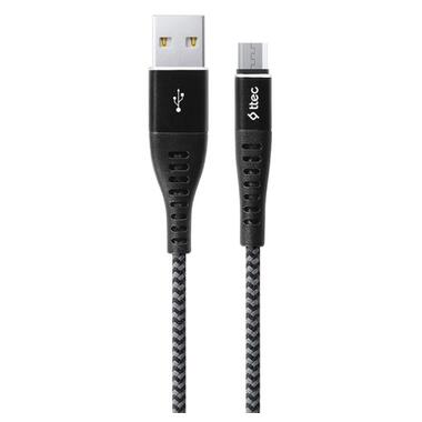 Кабель Ttec (2DKX03MS) USB - Micro USB, ExtremeCable, 1.5м, Black фото №1