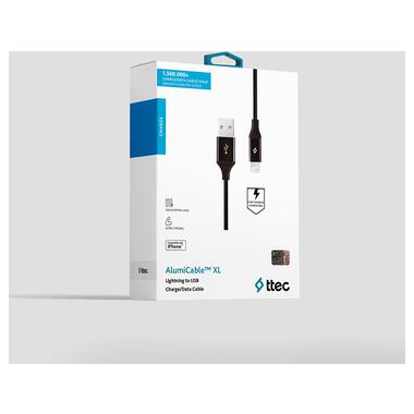 Кабель Ttec (2DK19S) USB - Lightning, AlumiCable, 2м, Black фото №2