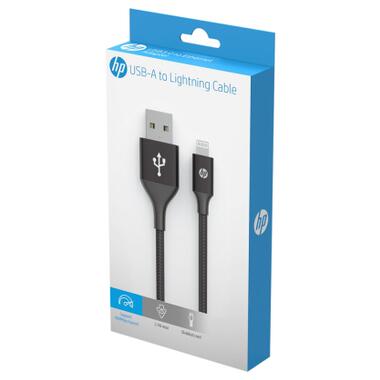 Дата кабель USB 2.0 AM to Lightning 1.0m 2.4A MFI HP (HP_DHC-MF100-1m) фото №2