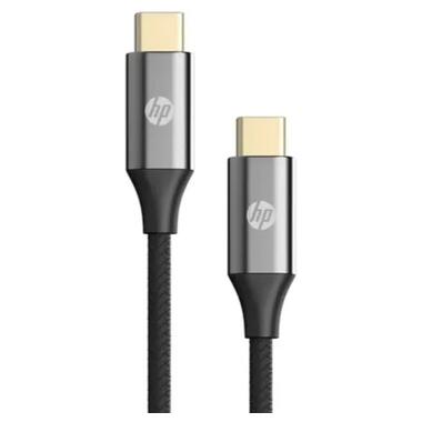 Дата кабель USB-C to USB-C 1.0m USB 3.1 PD 3A 60W HP (HP_DHC-TC109-1M) фото №1