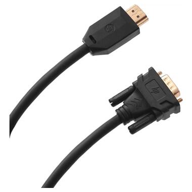 Кабель мультимедийный HDMI M to DVI M 2.0m 4K60Hz HP (HP_DHC-HD05-02M) фото №2