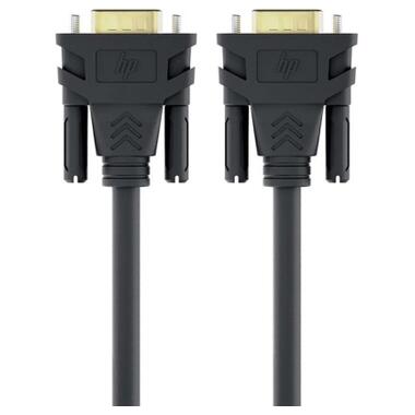 Кабель мультимедийный VGA M to VGA M 1.0m 1080p60Hz black HP (HP_DHC-VG100-1M) фото №1