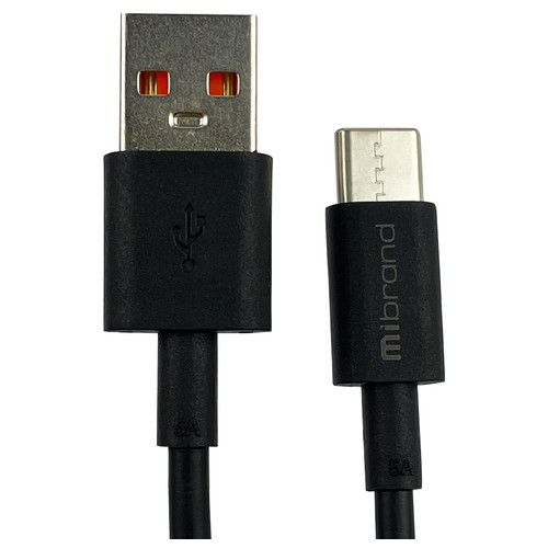 Продукція Mibrand MI-12 USB Type-C 5A 1m Black (MIDC/12TB) фото №1