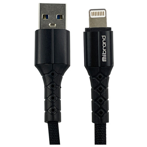 Кабель Mibrand MI-32 USB Lightning 2A 0,5m Black (MIDC/3205LB) фото №2