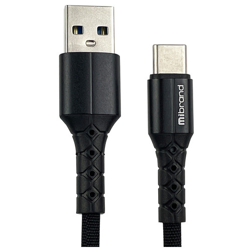 Кабель Mibrand MI-32 USB Type-C 2A 0,5m Black (MIDC/3205TB) фото №1