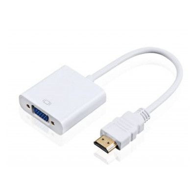 Перехідник ST-Lab HDMI M до VGA F з кабелями аудіо та живлення від USB (U-990 white) фото №1