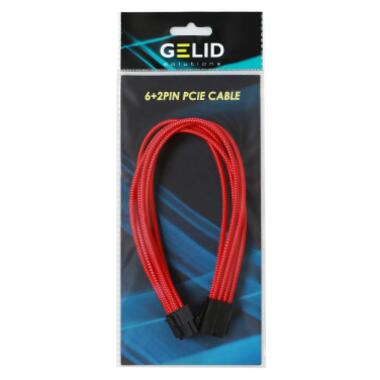 Кабель Gelid Solutions 6+2-pin PCI-E 30см червоний (CA-8P-08) фото №4