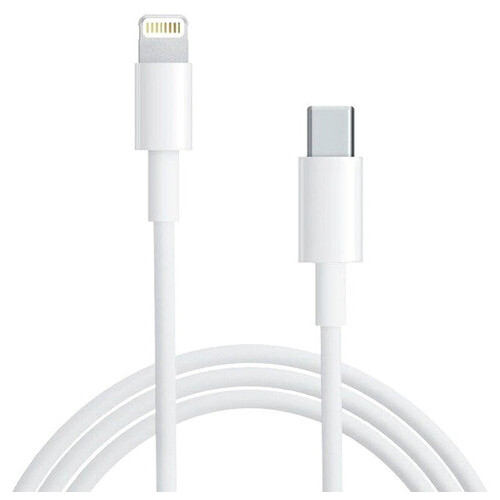 Дата кабель Brand_A_Class Foxconn Apple Type-C для Lightning (AAA grade) (2m) (box, no logo) Білий фото №1