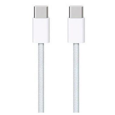 Дата кабель Brand_A_Class USB-C to USB-C FineWoven for Apple (AAA) (1m) (no box) White фото №1
