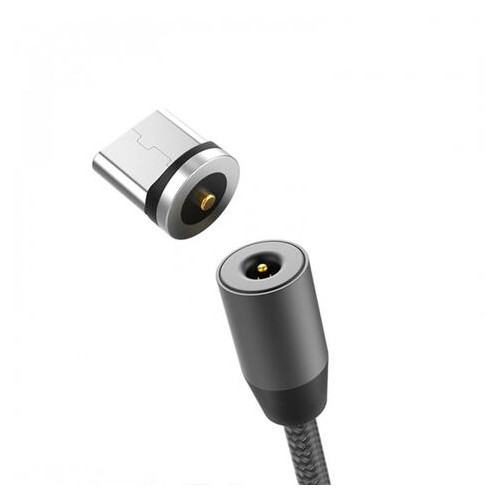 Кабель SkyDolphin S59V Magnetic USB - мicroUSB 1м Black (USB-000442) фото №3