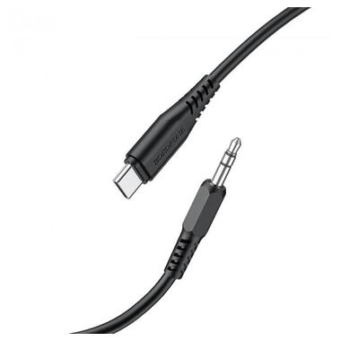 Кабель Borofone BL8 Type-C to AUX digital audio conversion cable Black (16803) фото №2
