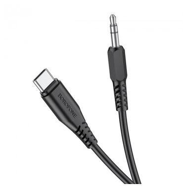Кабель Borofone BL8 Type-C to AUX digital audio conversion cable Black (16803) фото №3