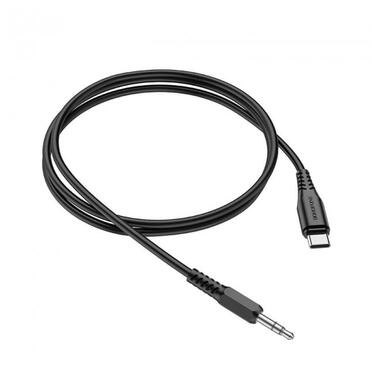 Кабель Borofone BL8 Type-C to AUX digital audio conversion cable Black (16803) фото №6