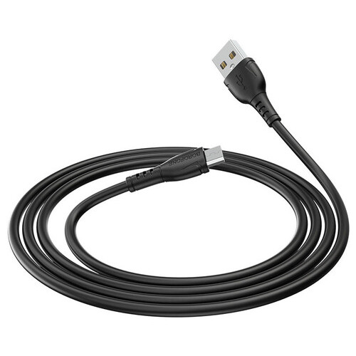 Дата кабель Borofone BX51 Triumph USB - Micro USB 1м чорний фото №2