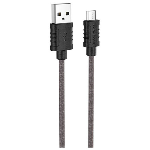 Дата кабель Borofone BX52 Airy USB to Micro USB 1 м чорний фото №1