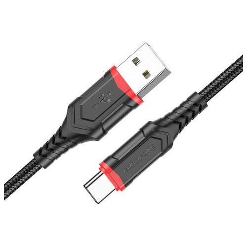 Дата кабель Borofone BX67 USB to Type-C 1 м чорний фото №2