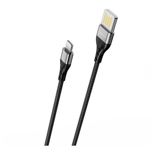 Дата кабель Borofone BU11 Tasteful USB to Lightning 1.2 м чорний фото №5