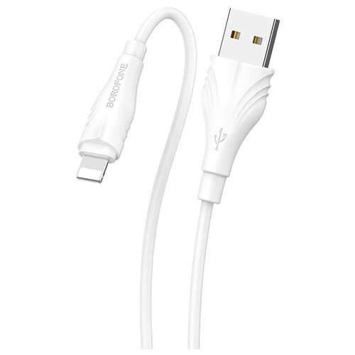 Дата кабель Borofone BX18 Optimal USB to Lightning (3m) Білий фото №1