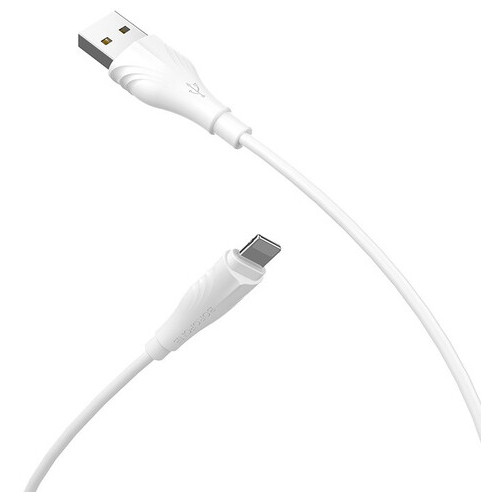 Дата кабель Borofone BX18 Optimal USB to Lightning (3m) Білий фото №3