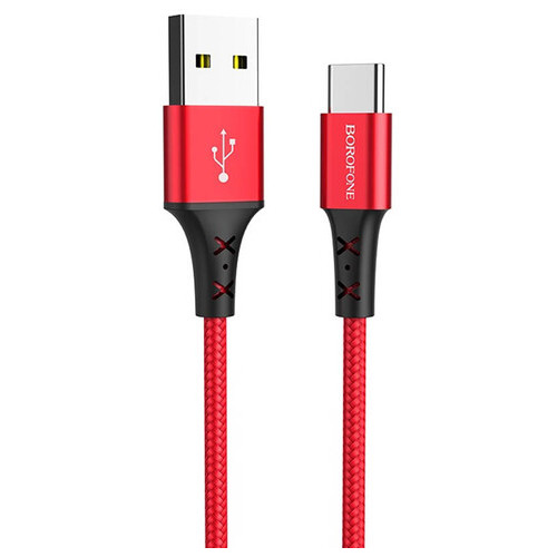 Дата кабель Borofone BX20 Enjoy USB to Type-C 1 м червоний фото №1