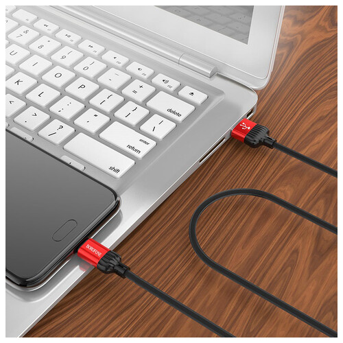 Дата кабель Borofone BX28 Dignity USB to Micro USB 1 м червоний фото №4