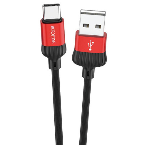 Дата кабель Borofone BX28 Dignity USB - Type-C 1 м червоний фото №2