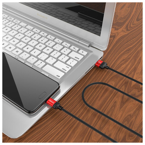 Дата кабель Borofone BX28 Dignity USB - Type-C 1 м червоний фото №4