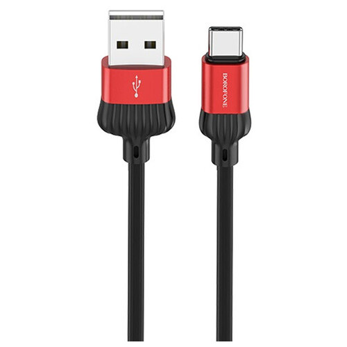 Дата кабель Borofone BX28 Dignity USB - Type-C 1 м червоний фото №1