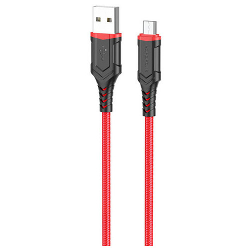 Дата кабель Borofone BX67 USB to Micro USB 1 м червоний фото №1