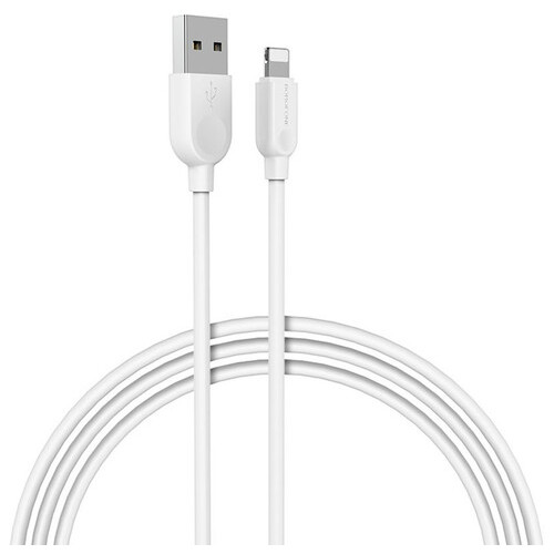Дата кабель Borofone BX14 USB to Lightning 1 м білий фото №1