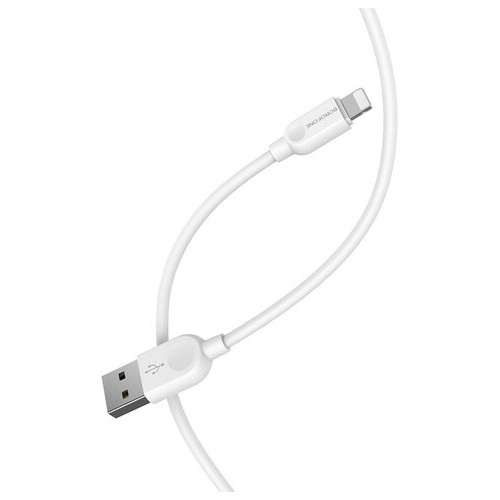 Дата кабель Borofone BX14 USB to Lightning 1 м білий фото №5
