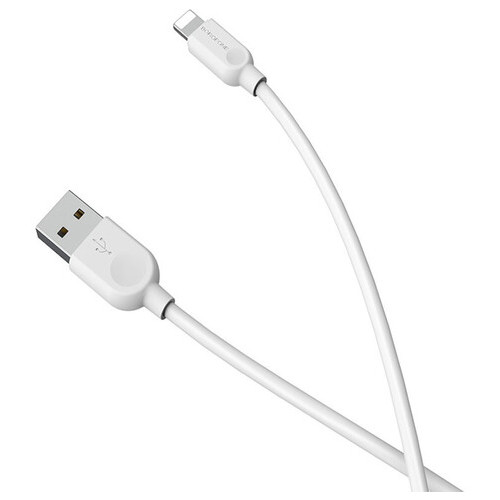 Дата кабель Borofone BX14 USB to Lightning 1 м білий фото №2
