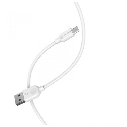 Дата кабель Borofone BX14 USB to Micro USB 2 м білий фото №4