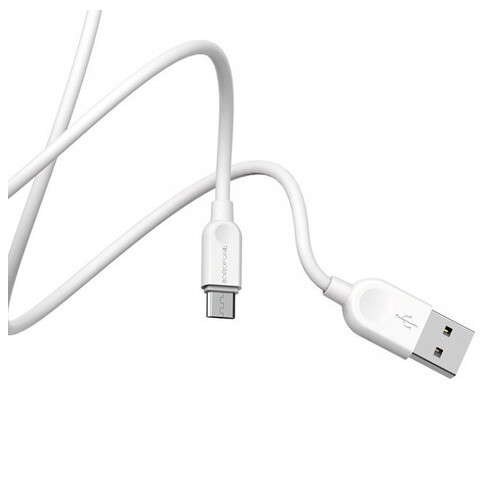 Дата кабель Borofone BX14 USB to Micro USB 2 м білий фото №3