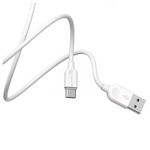 Дата кабель Borofone BX14 USB to Type-C 1 м білий фото №4