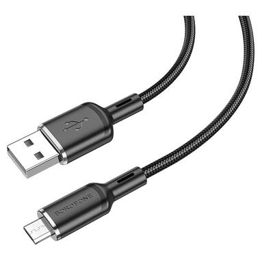Дата кабель Borofone BX90 Cyber USB to Micro USB 1 м Black фото №1