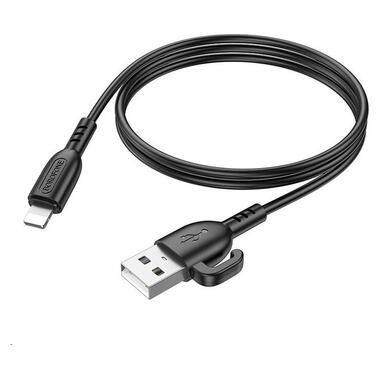 Кабель Borofone BX91 USB Lightning 1m Black (6974443389883) фото №1
