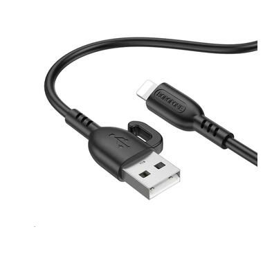 Кабель Borofone BX91 USB Lightning 1m Black (6974443389883) фото №2