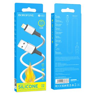 Кабель BOROFONE BX83 iP Famous White (6974443386363) фото №2