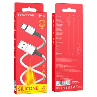 Кабель BOROFONE BX83 Type-C Famous White (6974443386424) фото №2