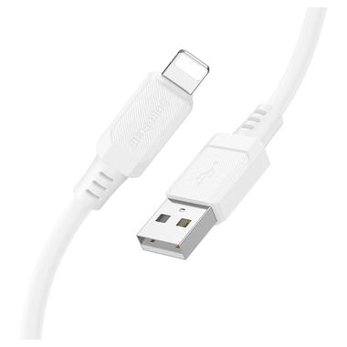Кабель BOROFONE BX115 Lotto silicone charging data cable iP White (6941991119637) фото №3