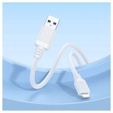 Кабель BOROFONE BX115 Lotto silicone charging data cable iP White (6941991119637) фото №5