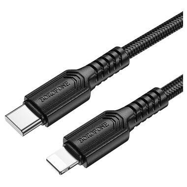Кабель BOROFONE BX116 Certain PD charging data cable iP Black (6941991119712) фото №3
