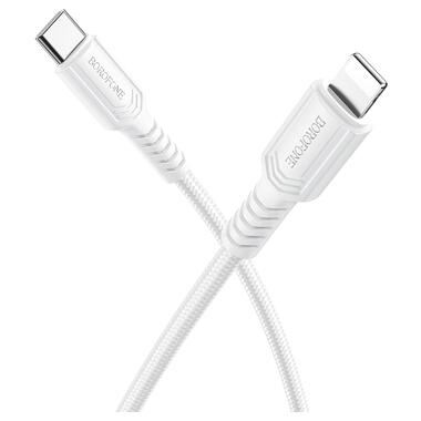 Кабель BOROFONE BX116 Certain PD charging data cable iP White (6941991119729) фото №1