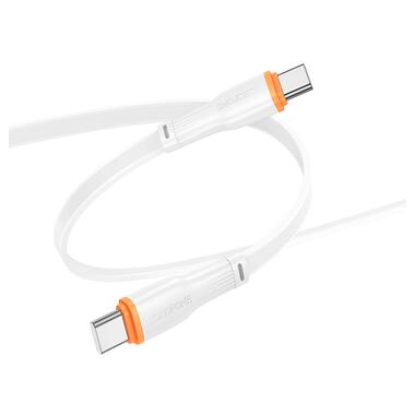 Кабель BOROFONE BX118 Esplendido 60W charging data cable C to C White (6941991120978) фото №1